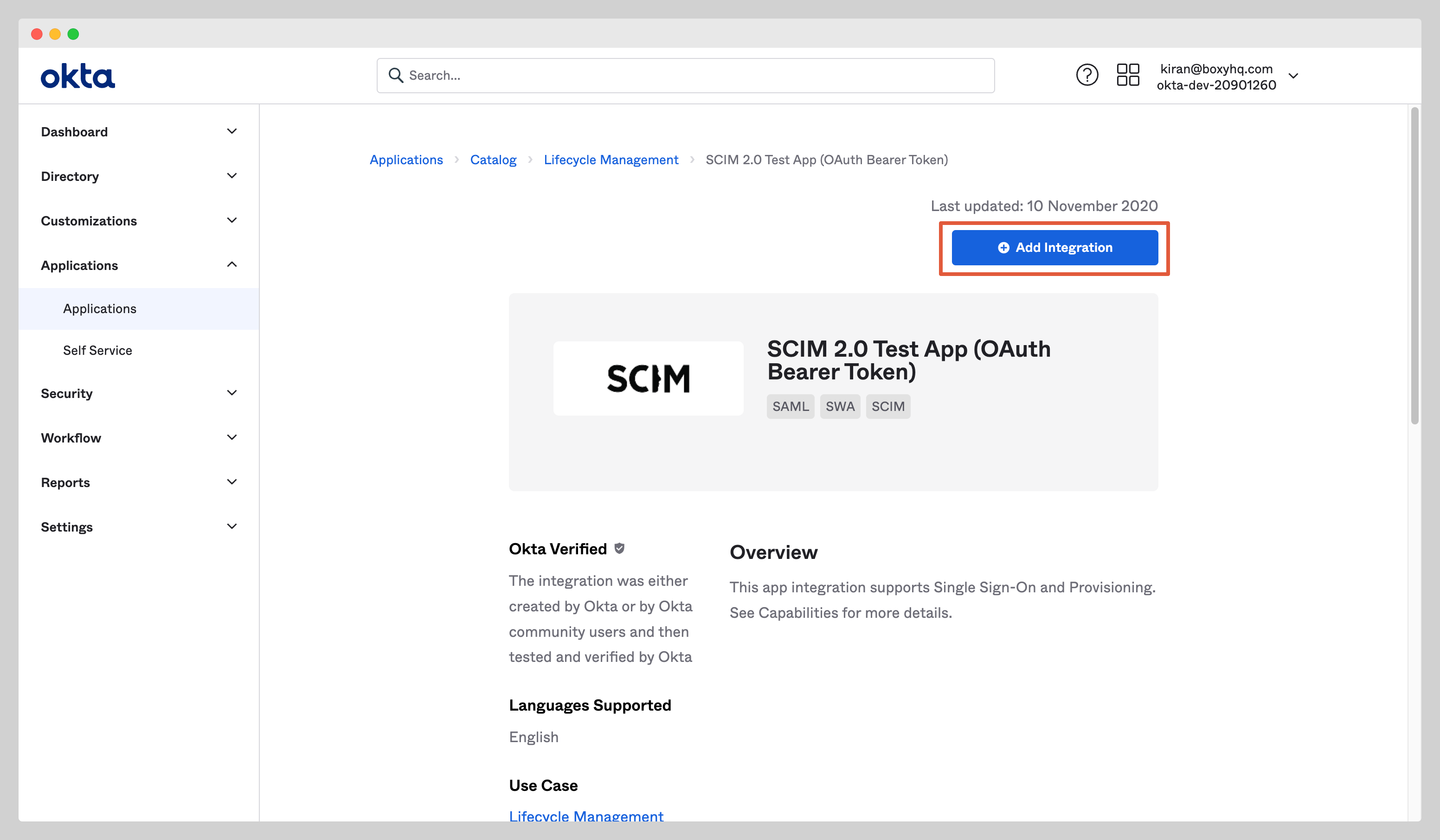 Okta SCIM Step 3
